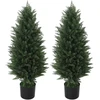 Koduva 2 dalių dirbtinių kiparisų rinkinys, žali, 90 cm