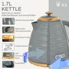 Virdulys Koduva 2 dalių skrudintuvo ir virdulio rinkinys, pilkas, 1,7 l