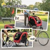 Koduva 2-in-1 šunų dviračio priekaba ir vežimėlis, raudona / juoda, iki 20 kg