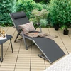 Koduva 2 lauko gultų rinkinys, sulankstomos, juodos, aliuminis, 136-180 x 67 x 70-95 cm