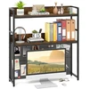 Koduva 2 lygių stalo lentyna Rustic Brown