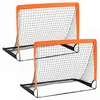 Koduva 2 vaikiškų futbolo vartų rinkinys, su sustiprintais stiklo pluošto strypais, žalias, 182 x 120 x 120 cm