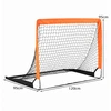 Koduva 2 vaikiškų futbolo vartų rinkinys, su sustiprintais stiklo pluošto strypais, žalias, 182 x 120 x 120 cm