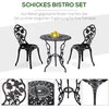 Lauko baldų komplektas Koduva 2 vietų bistro komplektas, bronzinis, aliuminis, 60 x 67 cm