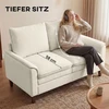 Koduva 2 vietų sofa, 146 cm, kreminė