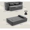 Koduva 2 vietų sofa-lova, putų užpildas, pilka, 360 kg