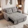 Fotelis Koduva 2 vietų sofa-lova su korduroiu, šviesiai pilka, 157 x 190 cm