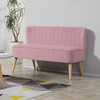 Koduva 2 vietų sofa, rožinė, 117 x 56,5 x 77 cm