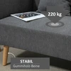 Koduva 2 vietų sofa su 2 pagalvinėmis pagalvėlėmis, pilka, 130 x 70 x 80 cm