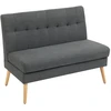Koduva 2 vietų sofa, tamsiai pilka, 118 x 68 x 90 cm