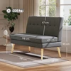 Koduva 2 vietų sofa, tamsiai pilka, 118 x 68 x 90 cm