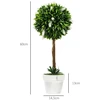 Koduva 2 vnt dirbtinių levandų medelių rinkinys, 60 cm, baltas