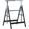 Koduva 2 vnt reguliuojamų pastolių atramų rinkinys, plienas Q195, juodas, 68 x 58 x 80-130 cm