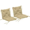 Koduva 2 vnt. sėdynės pagalvėlių rinkinys, 98 x 50 cm, khaki, poliesteris, 8 cm