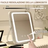 Promotion 25x30 cm reguliuojamas LED kosmetinis veidrodis