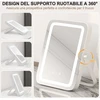 Promotion 25x30 cm reguliuojamas LED kosmetinis veidrodis