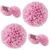 Promotion 28 cm Dirbtinės Rožinės Topiarinės Kamuoliukai 2 vnt