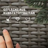 Lauko baldų komplektas Koduva 3 dalių saulės gultų rinkinys su šoniniu staliuku, pilka, tamsiai pilka, poliratanas, metalas