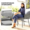Lauko baldų komplektas Koduva 3 dalių sodo bistro baldų komplektas, 2 kėdės, 1 stalas, pilkas