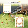 Koduva 3 dalių šunų agility rinkinys, geltonas ir oranžinis, plastikas