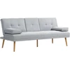 Fotelis Koduva 3 vietų miegamoji sofa, šviesiai pilka, 181 x 77 x 78 cm