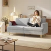 Koduva 3 vietų sofa su porankiais, šviesiai pilka, 188 x 80 x 86 cm
