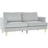 Koduva 3 vietų sofa su porankiais, šviesiai pilka, 188 x 80 x 86 cm