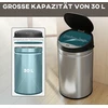 Koduva 30 l sensorinis šiukšliadėžė su „Soft-Close“, bekontaktė nerūdijančio plieno