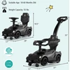 Koduva 3in1 Lamborghini vaikščiojimo žaislas vežimėlis - juodas