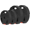 Koduva 4 dalių svorio diskų rinkinys, juodas, 2 x 5kg ir 2 x 2,5kg