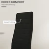 Koduva 4 dalių valgomojo kėdžių komplektas, be porankių, juodas, aksomo audinys, metalinės kojos