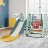Koduva 4-in-1 vaikų čiuožykla ir sūpynės žaidimų rinkinys žalias
