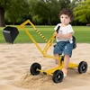 Promotion 4 ratų ekskavatorius su ergonomine atrama, geltonas