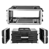 VEVOR 4U rack dėklas, ABS, 48 cm gylis, skirtas stiprintuvams ir DJ mikseriams