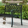 Koduva 50.5" Juoda metalinė terasa 2-3 vietų suoliukas