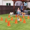 Koduva 6 dalių šunų agility kliūčių rinkinys, oranžinė / geltona, ABS, PE