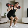 Virdulys Koduva 6-in-1 reguliuojamų hantelių rinkinys, 25 kg, raudonas