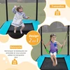 Koduva 6 pėdų vaikų trampolinas su sūpynėmis ir apsauginiu tinklu - mėlynas