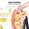 VEVOR A formos šaligatvio reklaminis stendas HS-H36, dvipusis, plieno, 61 x 91 cm