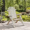 Koduva Adirondack sodo kėdė su porankiais, natūrali, 83 x 68 x 101 cm