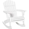 Koduva Adirondack supamasis sodo krėslas, baltas, 77 x 94 x 97 cm