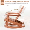 Koduva Adirondack supamasis sodo krėslas, natūrali spalva, 77 x 94 x 97 cm
