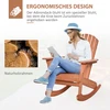 Koduva Adirondack supamasis sodo krėslas, natūrali spalva, 77 x 94 x 97 cm