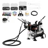 VEVOR Aerografo rinkinys TC-80 su kompresoriumi, 120 W, 3 vnt.