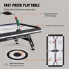Koduva Air hockey stalas VEVOR, LED, 236 x 135 x 18 cm, su 2 rituliais ir 2 stūmikliais