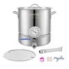 Koduva Alaus virimo puodas VEVOR P2829, nerūdijantis plienas, 18,9 l, 28 x 29 cm