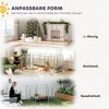 Koduva Aptvaras augintiniams, šunų aptvaras, lankstus, sidabrinis, 8 panelių