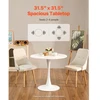 Koduva Apvalus valgomojo stalas VEVOR, baltas, MDF ir geležis, Ø 80 cm, 2-4 asmenims