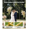 Koduva Arkinis foninis stovas VEVOR, 3 vnt., metalinis, auksinis, 2,4/2,2/2 m