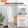 Koduva Arkinis pastatomas veidrodis VEVOR AR-001, juodas, 165 x 56 cm